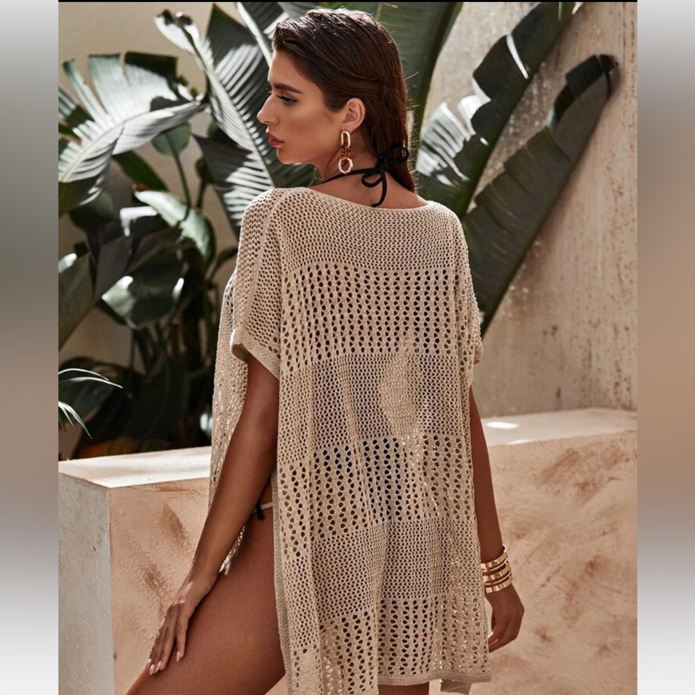 Crochet Swim Suit Cover Up - One Size